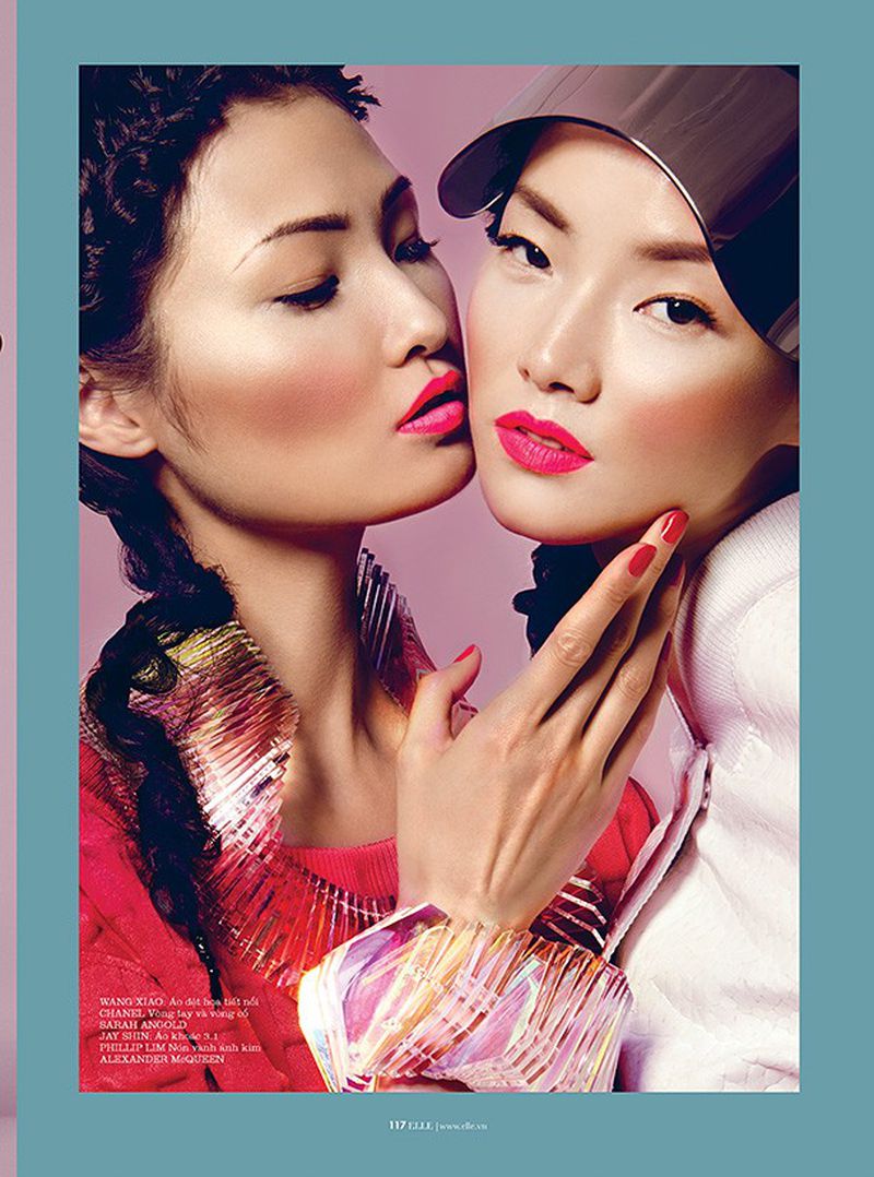 Цвета азии. Фотосессии для elle vietnam. популярные цвета в азии. журнал elle азия.