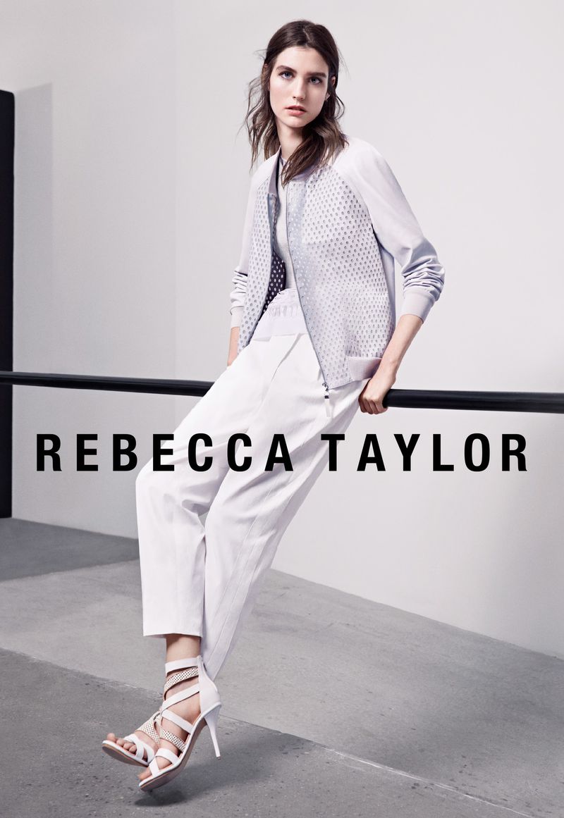 Haut Rebecca Taylor Taille 0 En Soie Mauve - Perles Et Clous, Sans Manches, Col Rond, Occasion Très Bon état