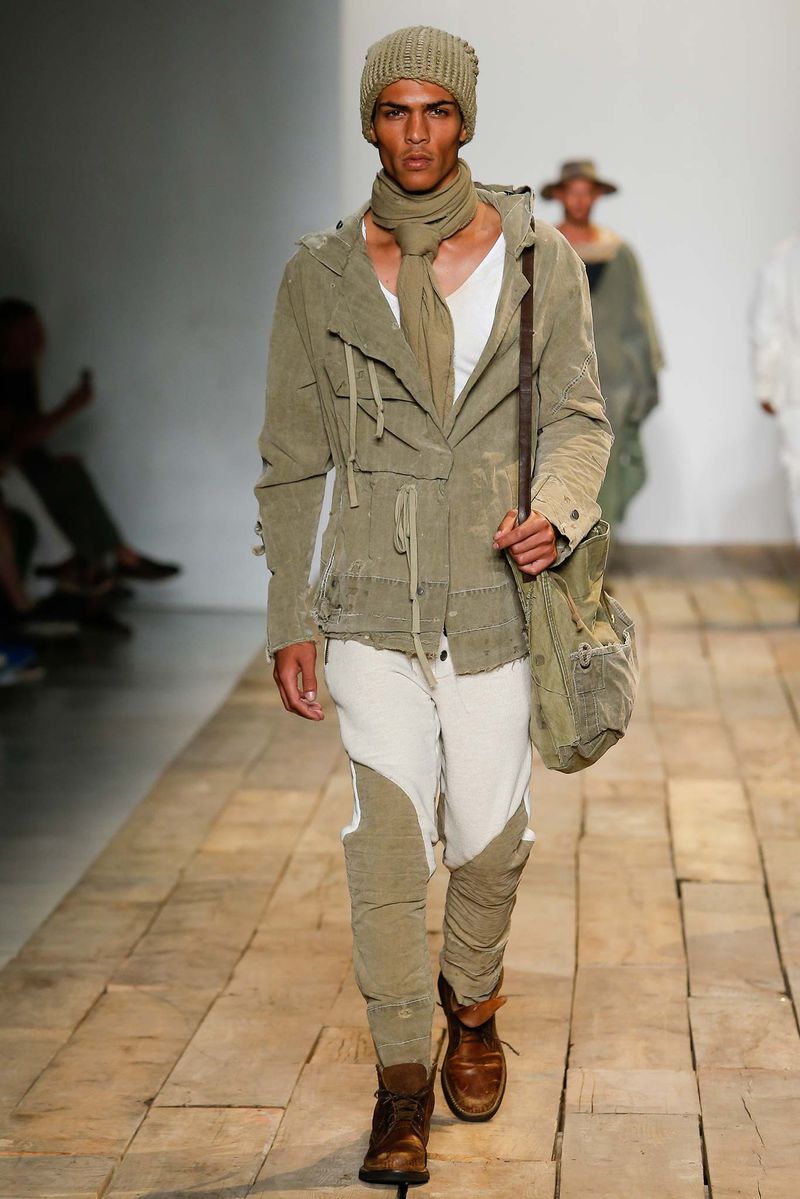 Greg Lane Model Greg Lauren S/S 16 Men's Show (Greg Lauren)