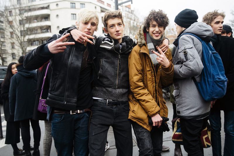 Timofee Rudenko PFW Mens FW16 Street Style (Models.com)