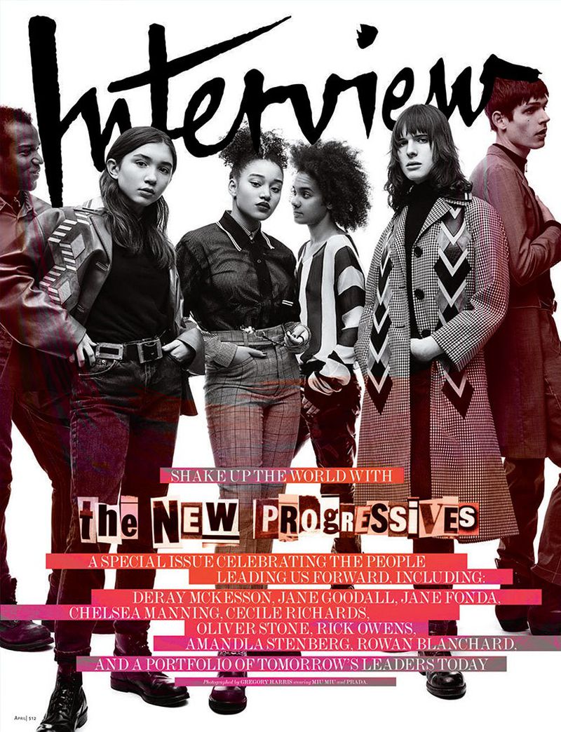 Interview Magazine April 2016 Cover (Interview Magazine)