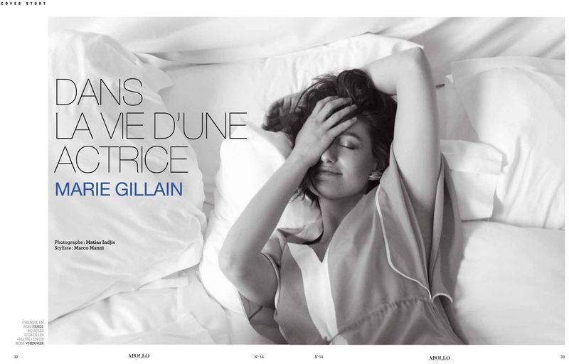 Marie Gillain Dans la vie d'une actrice: Marie Gillain (Apollo Magazine)