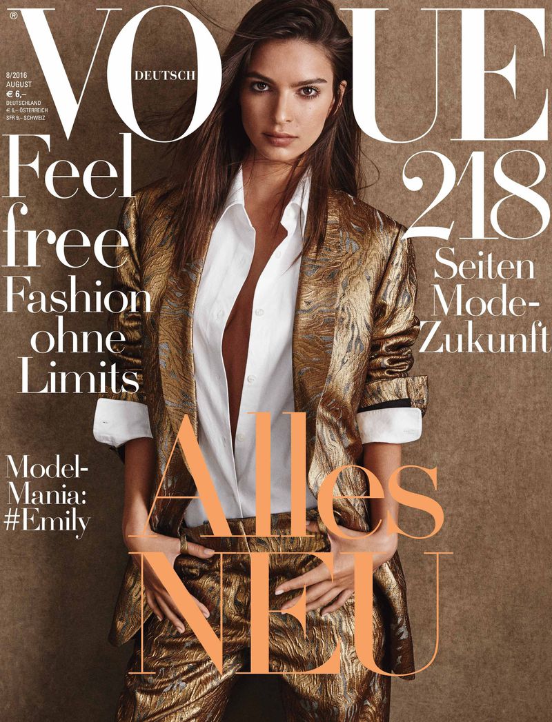 Vogue Germany August 2016 Covers (Vogue Germany)