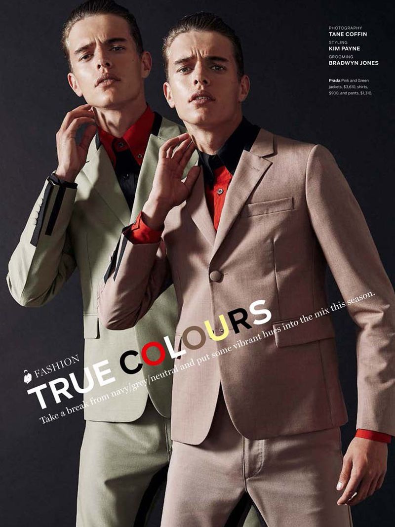 Men's Style Magazine Australia True Colours (Various Editorials)
