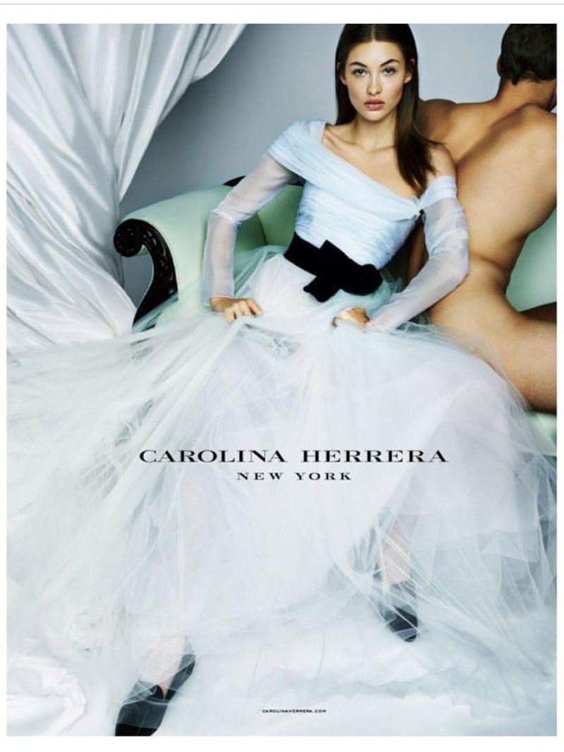 sachin and babi light blue dress Carolina Herrera creates a collection of effortlessly elegant evening wear  at NYFW main image 1
