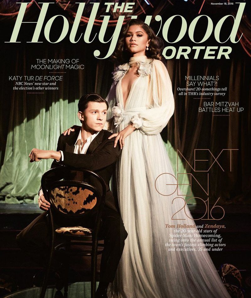 The Hollywood Reporter November 2016 Cover: Tom Holland & Zendaya (The