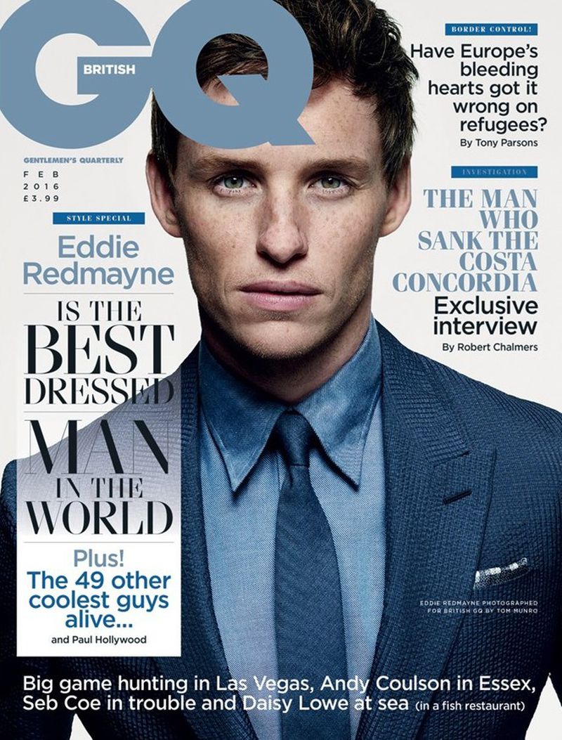 British GQ February 2016 Cover (Various Covers)