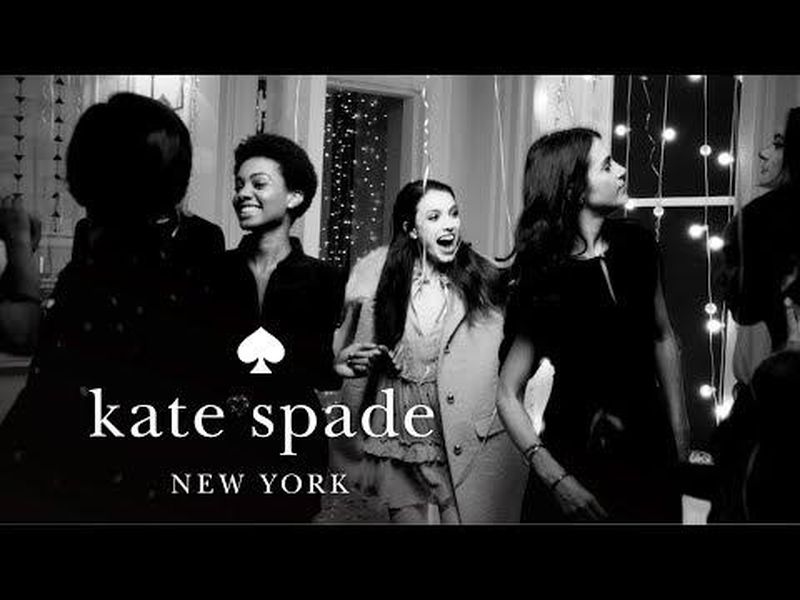 The Party, with Margaret Qualley: Holiday 2018 campaign (Kate Spade)