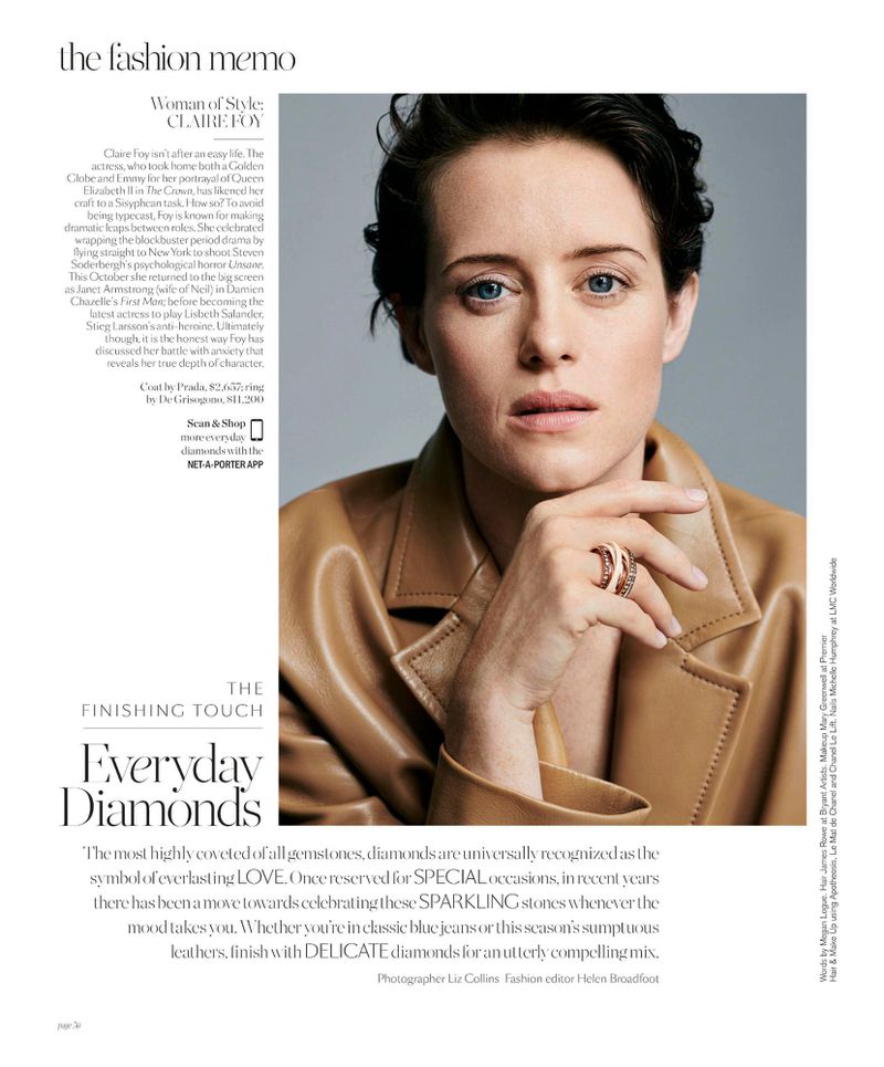 Claire Foy Porter Magazine