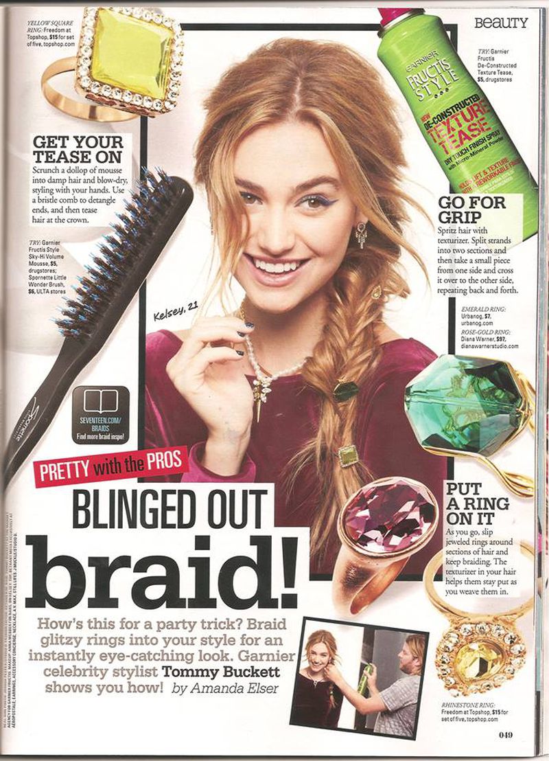 Pretty with the Pros: Blinged Out Braid! (Seventeen Magazine)
