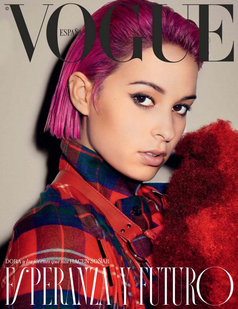 Vogue España September 2020 Cover w/ Dora Postigo (Vogue España)