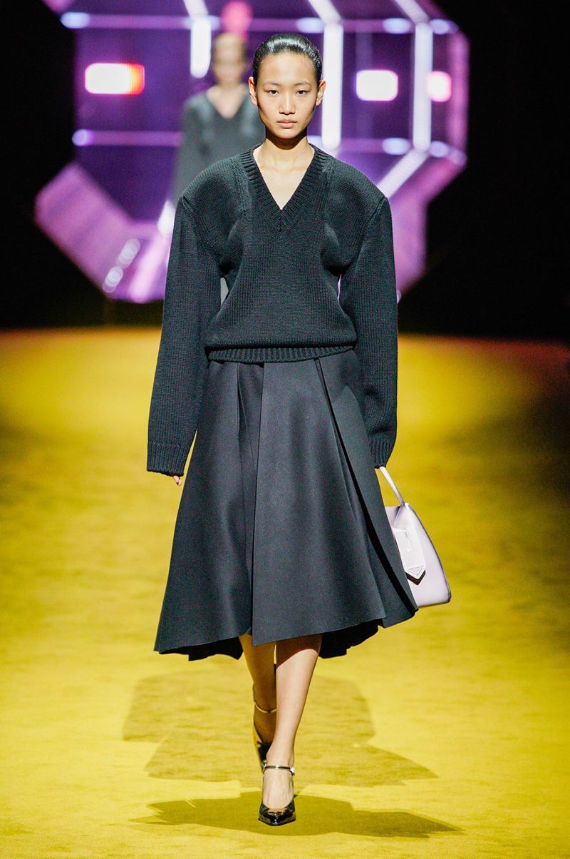 prada参与的prada prada fw 22 show普拉达普拉达fw 22秀-中国模特