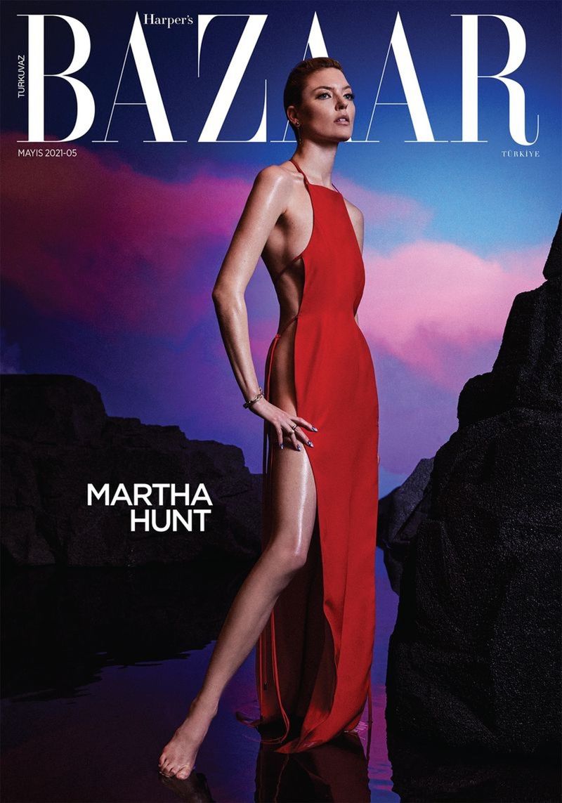 Harper's Bazaar Turkey May 2022 Digital Cover Martha Hunt (Harper's ...
