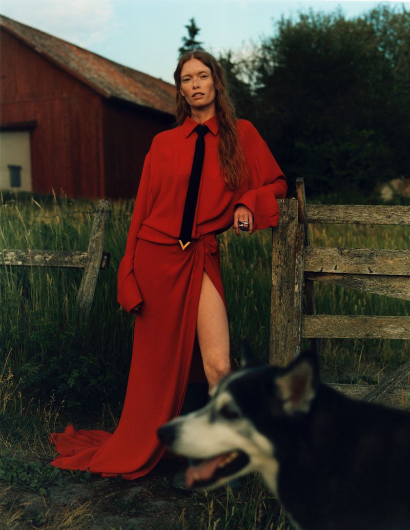 Lady in Falu Röd (Vogue Scandinavia)