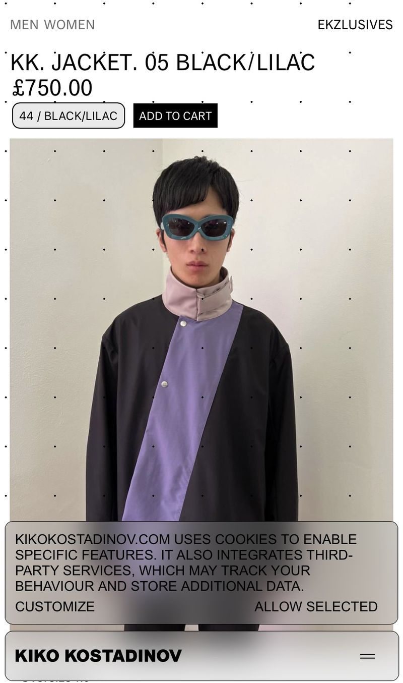 ご*ん様 kiko kostadinov KK SUNGLASSES BLACK KIKO KOSTADINOV KK