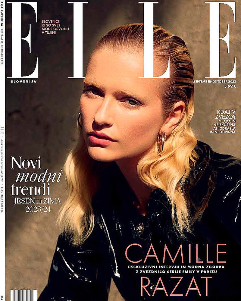 Elle Slovenia Sept 2023 Cover: Camille Razat by Peter Soubbotnik (Elle