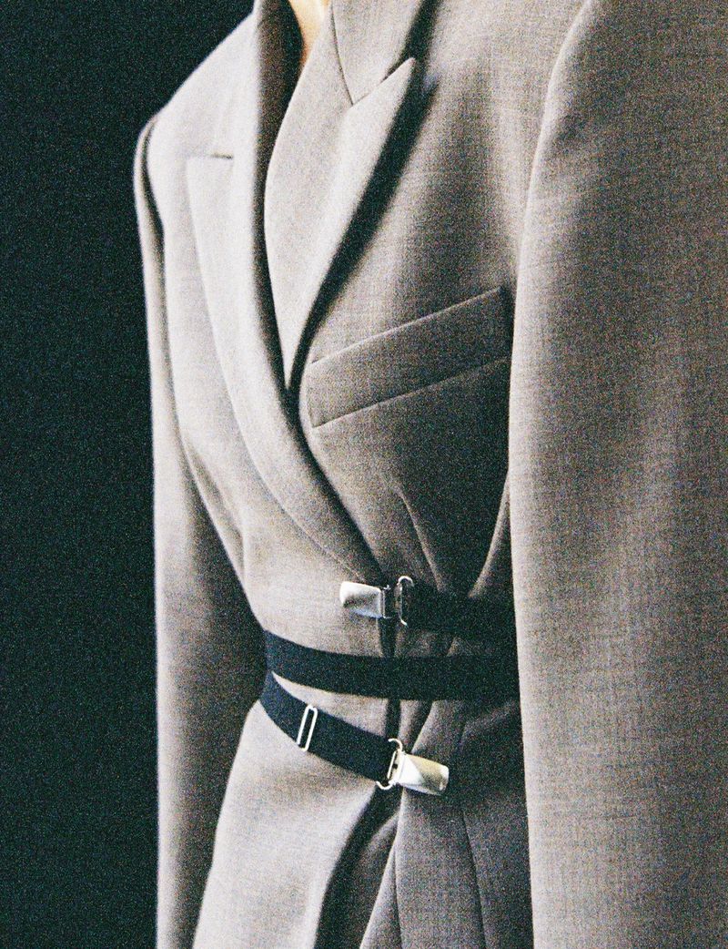 Anastine | Elegant Top with Roll Collar