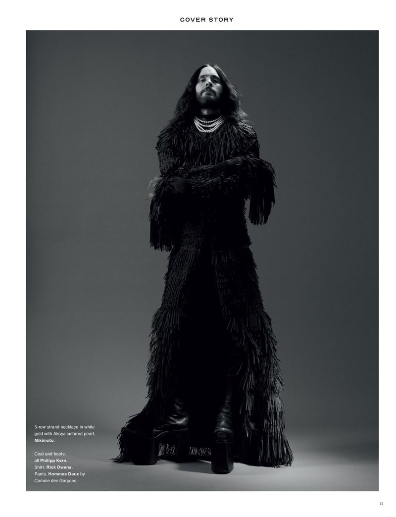 Jared Leto Robe Men in Pearls: Jared Leto (Vogue Man Hong Kong)