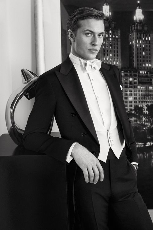 Lucky Blue Smith - Ralph Lauren Purple Label S/S 2024