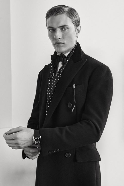 Lucky Blue Smith - Ralph Lauren Purple Label S/S 2024