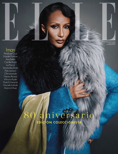 Iman Abdulmajid - Elle Spain November 2025 Covers: #ELLE80aniversario 
