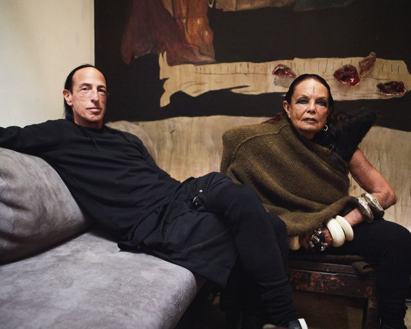 Michele Lamy and Rick Owens (L'Etiquette Magazine)