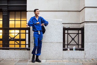 See what the models are wearing off duty in London