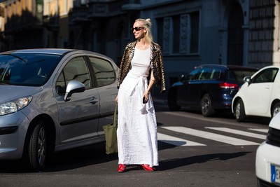 See what the models are wearing off duty in Milan