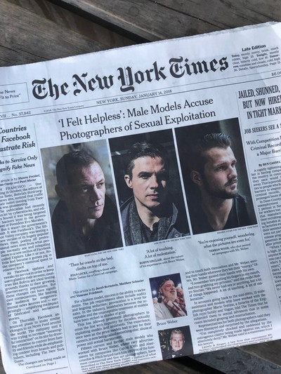 Male models accuse Bruce Weber and Mario Testino of sexual exploitation