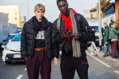 See what the models are wearing off duty in Milan