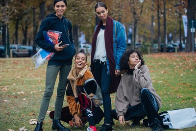 See what the models are wearing off-duty during Paris Fashion Week! Day 9