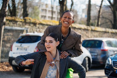 See what the models are wearing off-duty in Paris! Days 1&2