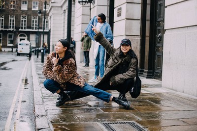 See what the models wore off-duty in London!