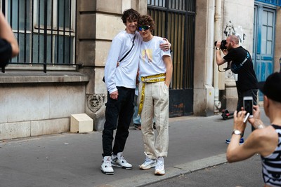 See what the models are wearing off-duty in Paris: Days 1-2