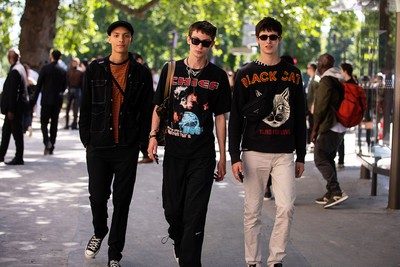 See what the models are wearing off-duty in Paris: Days 5-6