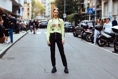 See what the models are wearing off-duty in Milan! Days 1&2