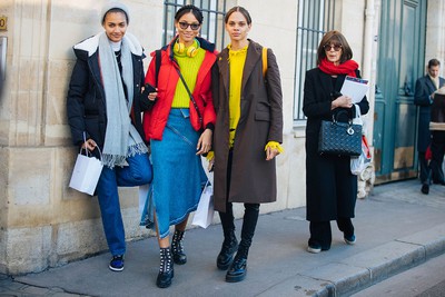 See what the models are wearing off-duty during Couture Week! Days 1 & 2