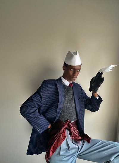 Meet the male model getting creative in quarantine: Alioune Fall