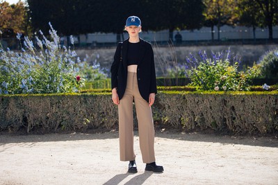 See what the models are wearing off-duty during PFW S/S 22! Days 1&2