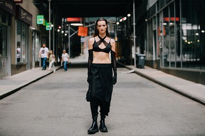 After Balenciaga's Sunday in New York, Models Flaunt Some Epic Street Style
