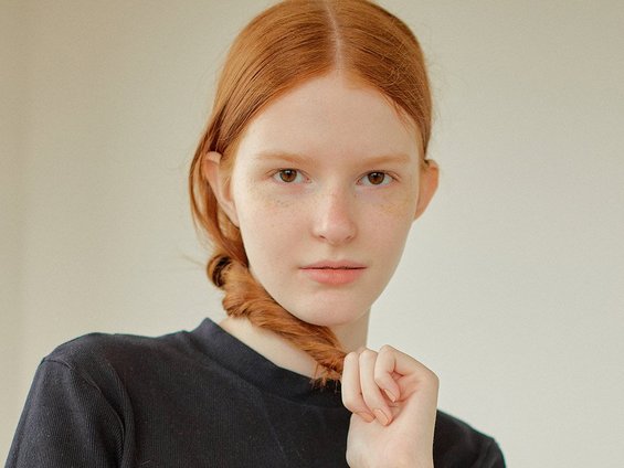 model of the week: Melani Sandow is the former child model who made her international debut at Miu Miu