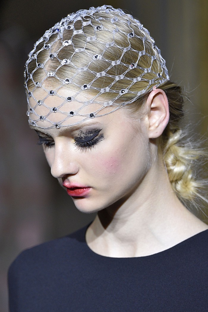 PARIS, FRANCE - JULY 05: A model walks the runway during the Ulyana Sergeenko show as part of Paris Fashion Week Haute Couture Fall/Winter 2015/2016 on July 5, 2015 in Paris, France. (Photo by Victor VIRGILE/Gamma-Rapho via Getty Images)