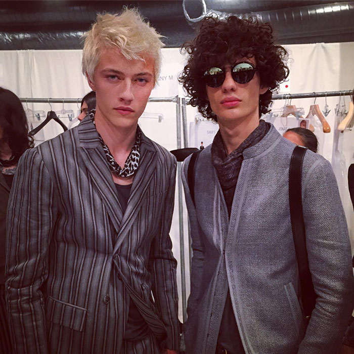 Lucky-Blue-Smith-and-Piero-Mendez-at-John-Varvatos