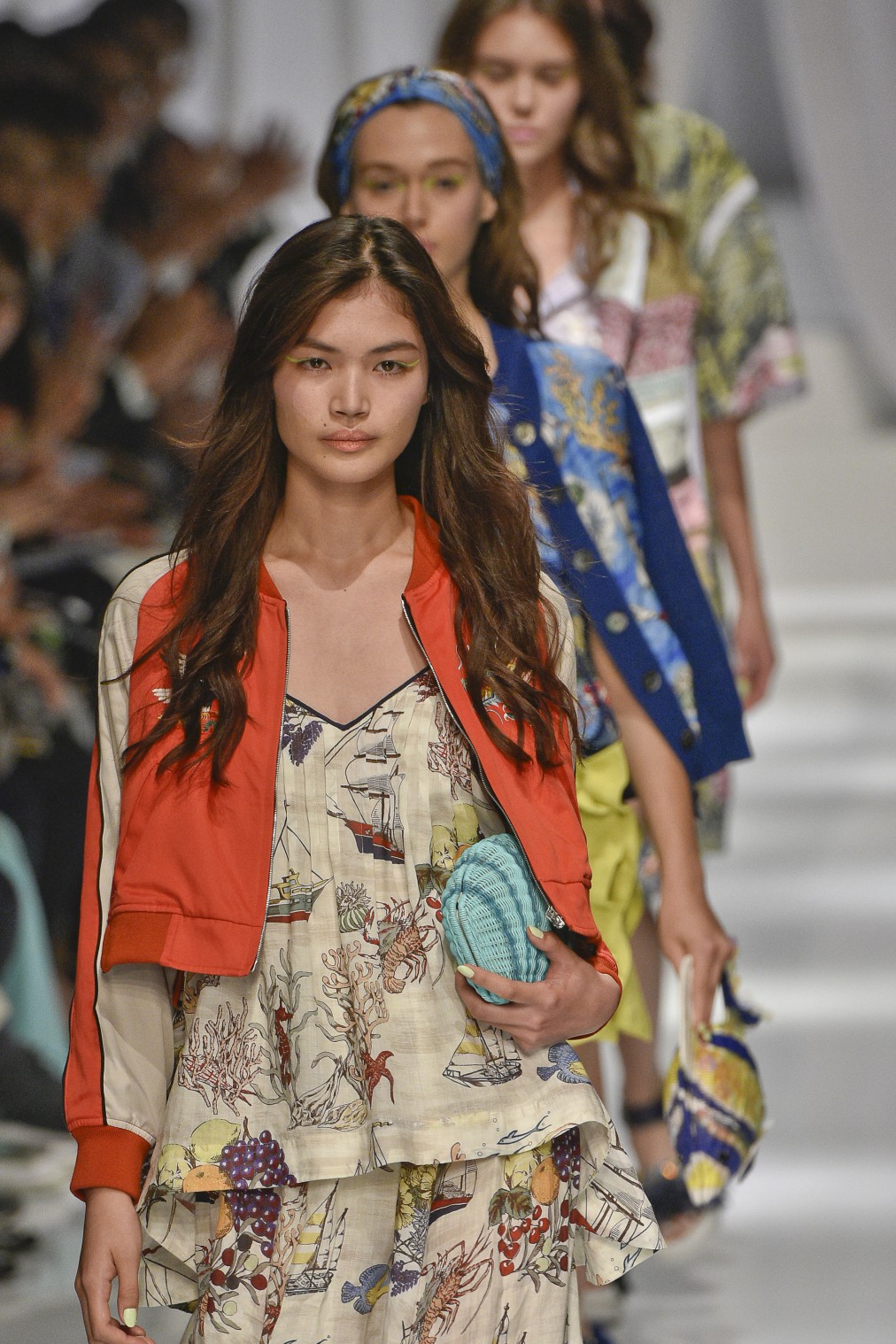 TOKYO, JAPAN - OCTOBER 13: A model walks the runway during the Keita Maruyama Ready to Wear show as part of Mercedes Benz Fashion Week TOKYO 2016 S/S on October 13, 2015 in Tokyo, Japan. (Photo by Victor VIRGILE/Gamma-Rapho via Getty Images)