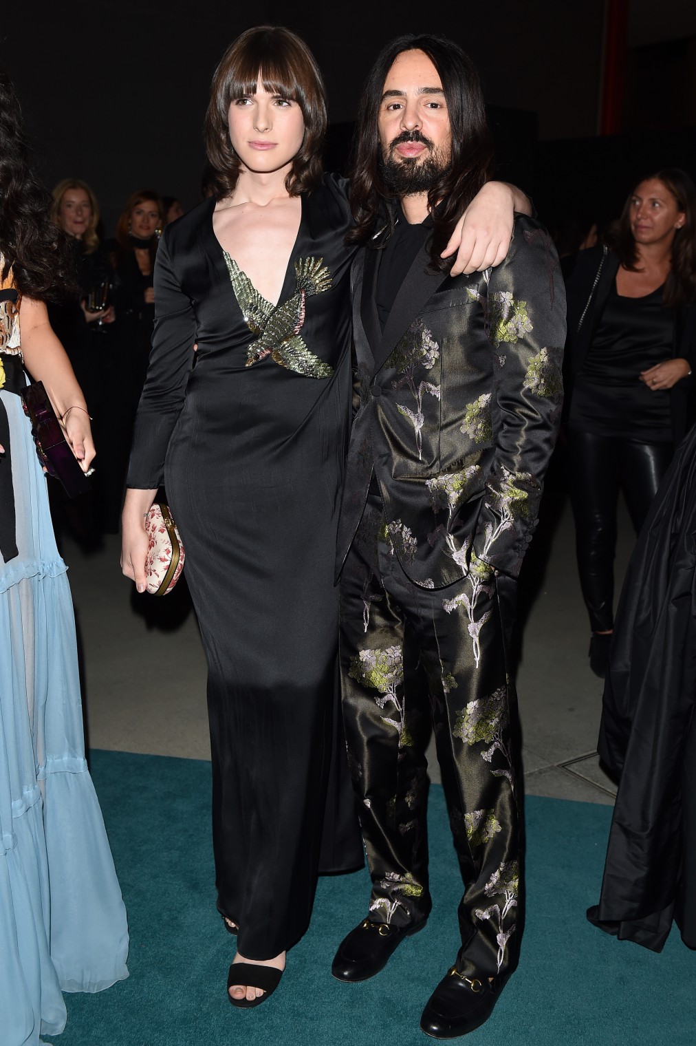 LOS ANGELES, CA - NOVEMBER 07: Hari Nef, wearing Gucci, and Creative Director of Gucci Alessandro Michele attend LACMA 2015 Art+Film Gala Honoring James Turrell and Alejandro G Iñárritu, Presented by Gucci at LACMA on November 7, 2015 in Los Angeles, California. (Photo by Venturelli/Getty Images For LACMA)