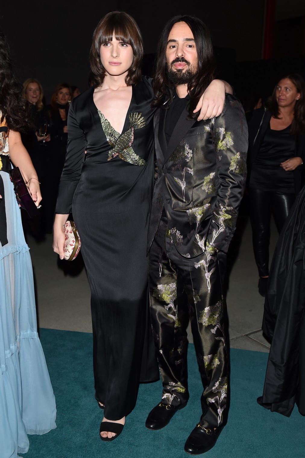 LOS ANGELES, CA - NOVEMBER 07: Hari Nef, wearing Gucci, and Creative Director of Gucci Alessandro Michele attend LACMA 2015 Art+Film Gala Honoring James Turrell and Alejandro G Iñárritu, Presented by Gucci at LACMA on November 7, 2015 in Los Angeles, California.  (Photo by Venturelli/Getty Images For LACMA)